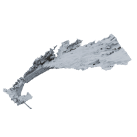 Logo__A liquid mass of nature pulled out of shape